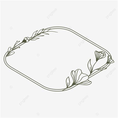 Simple Hand Drawn Floral Border Vector, Simple Border, Hand Drawn ...