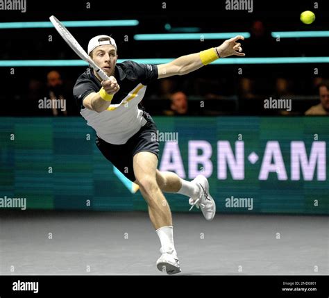 Rotterdam Tallon Grepe Ned In Action Against Alexander Zverev Ger