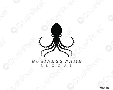 Octopus Silhouette Vector Graphics Stock Vector 4606016 Crushpixel
