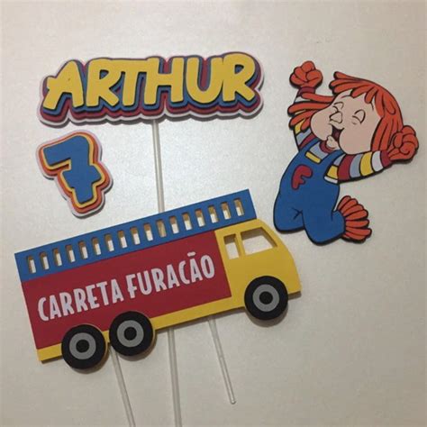 Fofao Carreta Furacão Png - Topo de Bolo Fofão Carreta Furacão Studio - Digital Corte