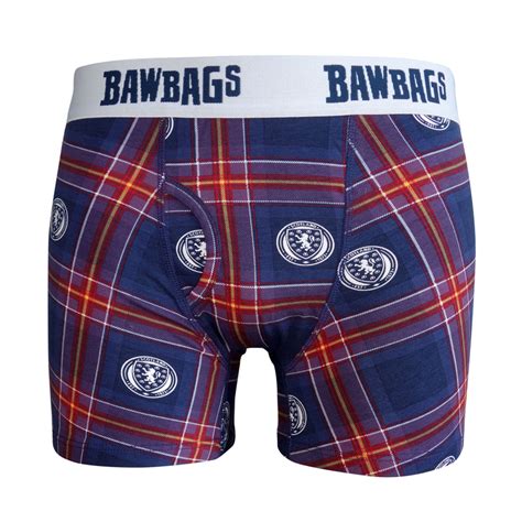 Scotland Football Tartan Boxer Shorts, Briefs - Bawbags