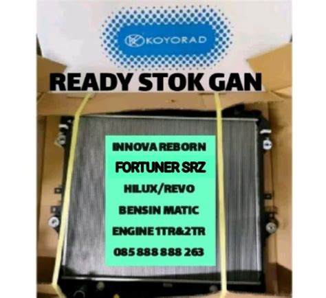 Jual Radiator Toyota Hilux Revo Bensin Matic Metik