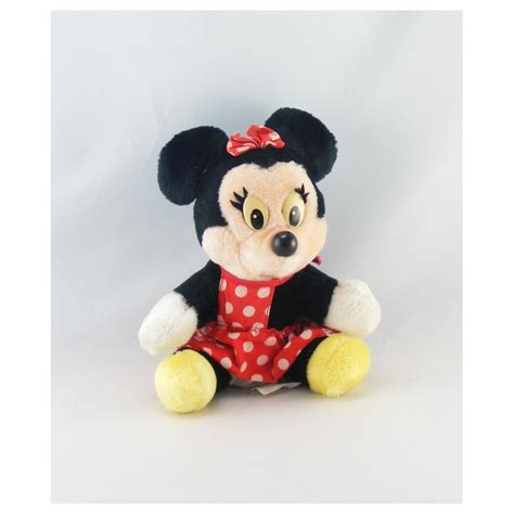 Peluche Minnie Robe Rouge Pois L Amie De Mickey Euro Disney