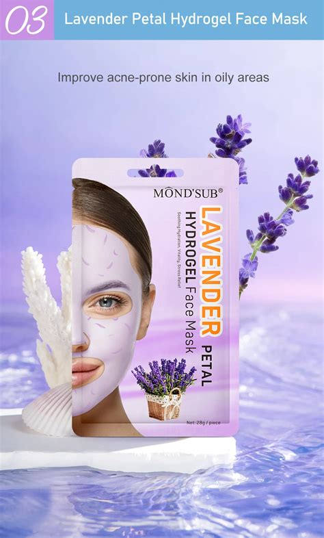 Mond Sub Oem Lavender Petal Moisturizing Functional Facial Mask