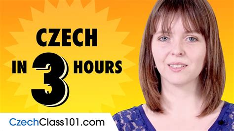 Learn Czech In 3 Hours Basics Of Czech Speaking For Beginners Youtube