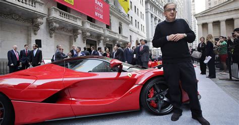 Fiat Chrysler's Sergio Marchionne named Ferrari CEO