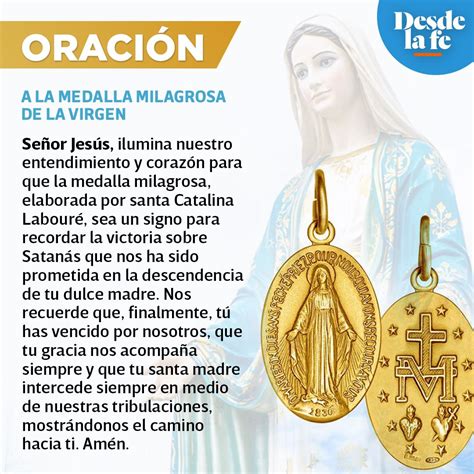 Hermosa Oraci N De La Medalla Milagrosa Para Los Enfermos Oraciones