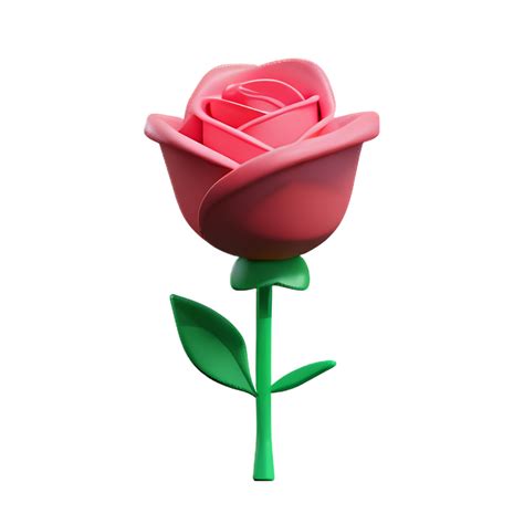 Rose 3d Icon Illustration 28239193 Png