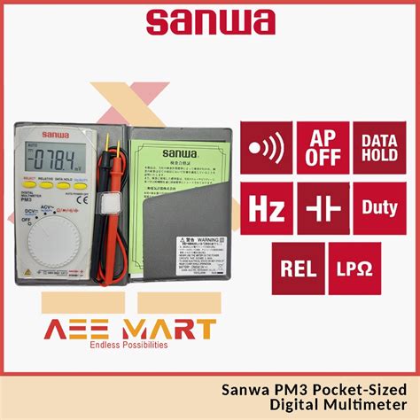 Original Sanwa PM 3 Pocket Sized Digital Multimeter Shopee Malaysia