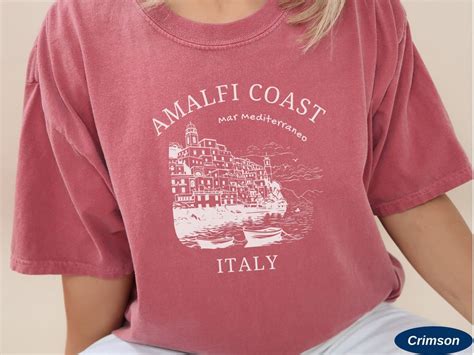 Amalfi Coast Shirt Amalfi Comfort Colors® Tee Vintage Amalfi Clothes