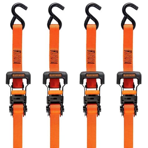 Black Decker In X Ft Lbs Break Strength Ratchet Straps