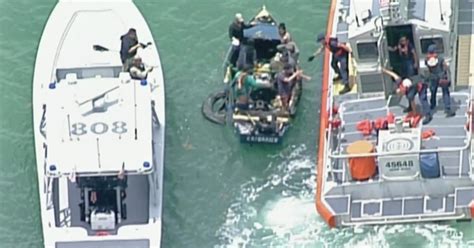 Cuban Migrants Stopped By Coast Guard Off Key Biscayne CBS Miami