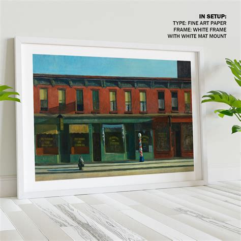 Early Sunday Morning Painting & Wall Art Print by Edward Hopper ...