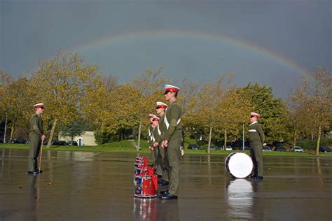 Royal Navy Sailors Rehearse For Remembrance Day Commemorations