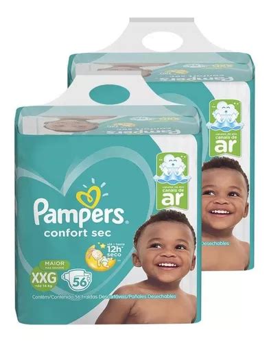 Kit De Fraldas Pampers Xxg Confort Sec Super Unidades Mercadolivre