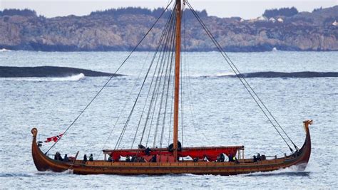 Viking Ship Draken Harald Hårfagre Likely To Stop At The Wharf During