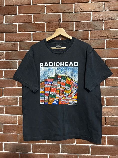 Rare Vintage 00s Radiohead Hail To Thief Tshirt Rock … Gem