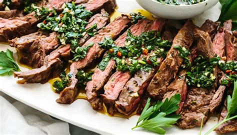 Skirt Steak With Chimichurri Sauce Grilling Explained