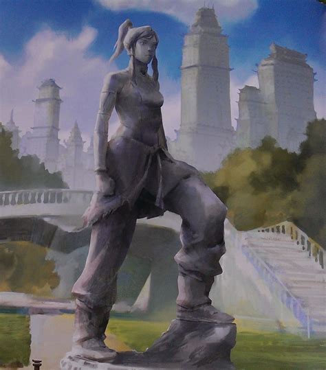 Korra statue in Avatar Korra Memorial Park | Avatar kyoshi, Korra ...