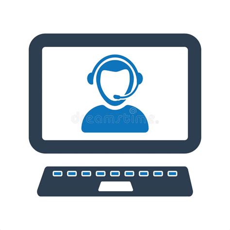 Customer Support Icon Call Center Icon Stock Vector Illustration Of