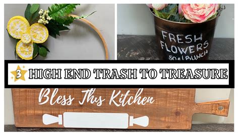 High End Trash To Treasure Diys Farmhouse Diy Home Decor Flipping