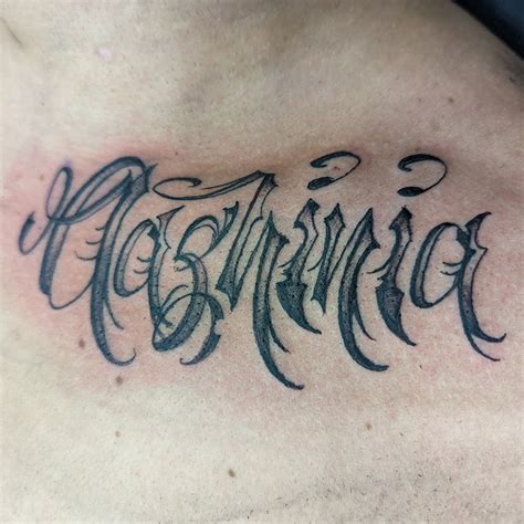 Lettering Tattoos - Queen's Gambit Tattoo