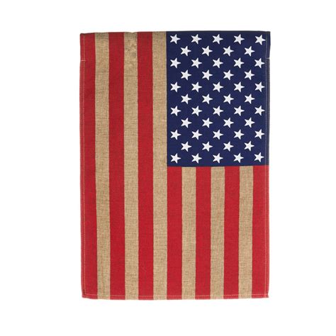 Evergreen Flag Burlap American Flag - Walmart.com
