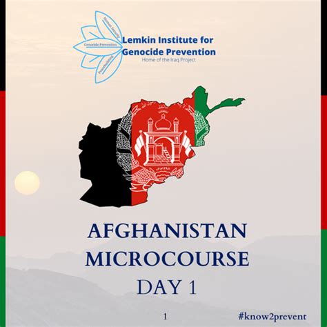 Afghanistan Microcourse Lemkin Institute