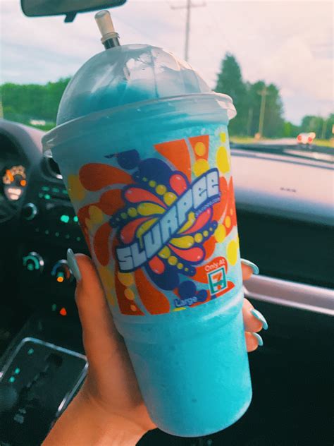 Blue Raspberry Slurpee From 7 Eleven Aesthetic Food Slurpee