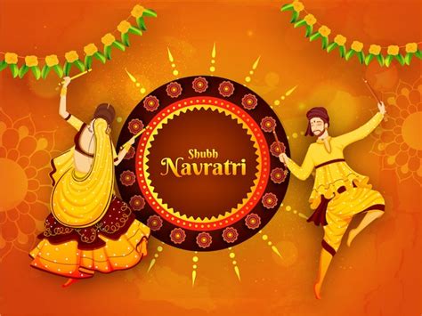 Premium Vector | Shubh navratri festival celebration poster