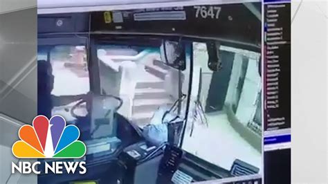 Watch Surveillance Video Of Mta Bus Crashing Into Brooklyn Brownstone