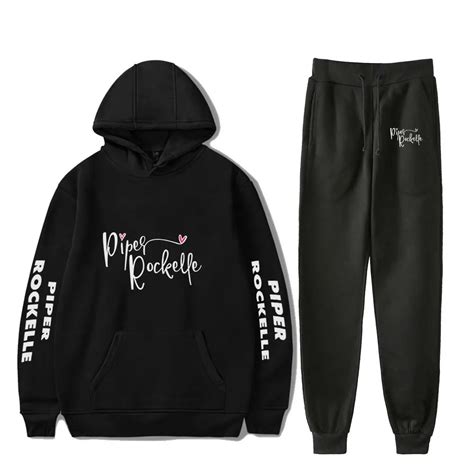 Piper Rockelle Merch Band Hoodies And Jogger Pants Set Cool Print Two ...