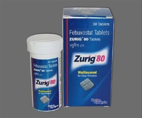 Zurig Febuxostat Tablets Mg At Best Price In Nagpur Ggs Pharma