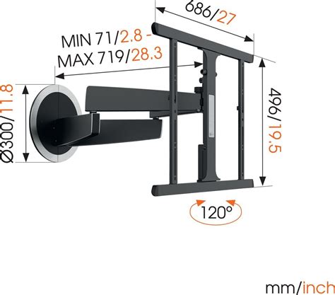 Motionmount Next Elektrisch Schwenkbare Tv Wandhalterung Vogel S