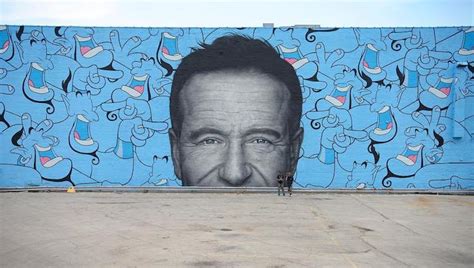 Two Talented Artists Create a Giant Robin Williams Mural on the Side of ...