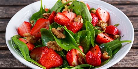 Receta Ensalada De Espinacas Y Fresas Sencilla Cocina Rico