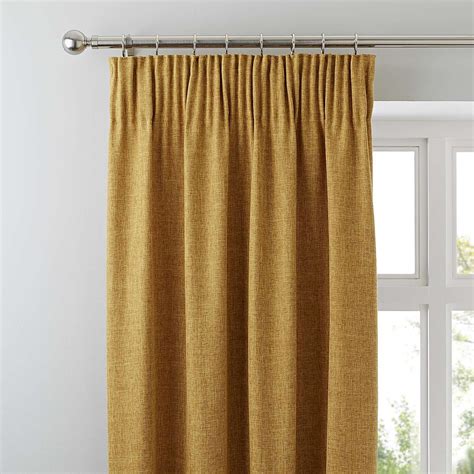 Impressive Pencil Pleat Mustard Curtains Blush Pink And White