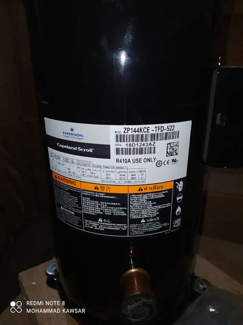 Copeland Scroll Compressor Capacity 10 Ton Model Zp144kce Tfd 522 R410a Cool N Fresh