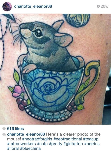 Charlotte Timmons Teacup Tattoo Mouse Tattoo Rose Tattoo Mouse