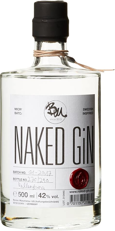 naked GiN Small Batch x l Amazon de Lebensmittel Getränke
