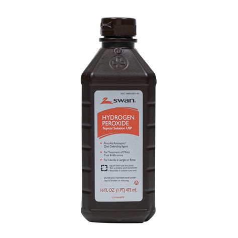 Wholesale Swan Hydrogen Peroxide Topical Solution - 16oz - First Aid