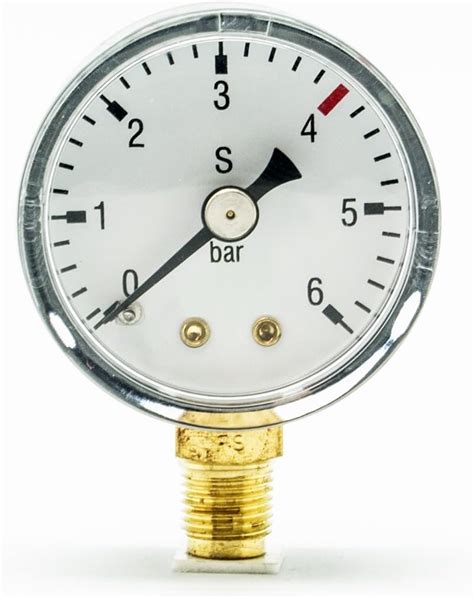 OCOPRO CO2 Arbeitsdruck Manometer für Druckminderer Ersatzmanometer 0 6