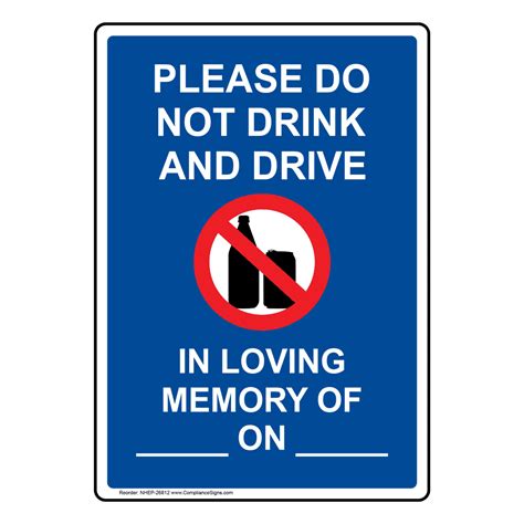 Portrait Please Do Not Drink And Sign With Symbol Nhep 26812