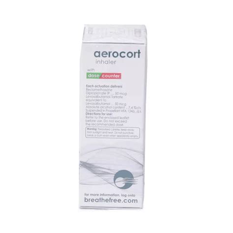 Aerocort Inhaler Mcg Mcg Pocket Chemist