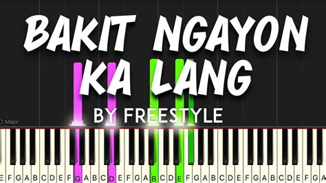 Bakit Ngayon Ka Lang By Freestyle Feat Pops Fernandez Synthesia Piano