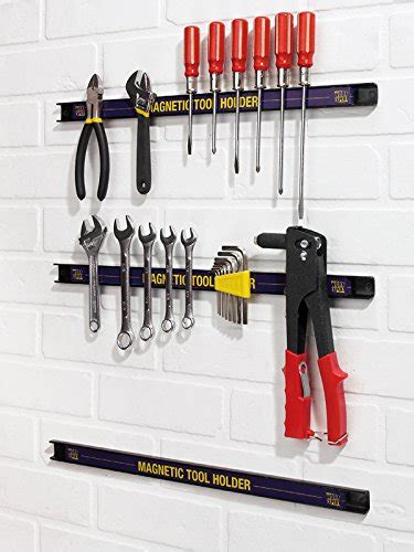 Work Expert Magnetic Garage Wall Tool Holder Strip Each Tool Holder Measures 18" in Length ...