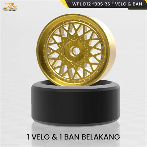 Jual Wpl D Velg Bbs Rs Wheel Dan Ban Set Rc Drift D Print