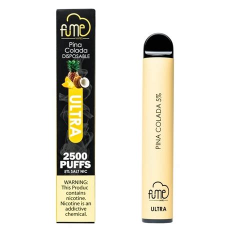 Fume Ultra 2500 Pina Colada Disposable Device 5 Salt Nicotine Vape Pen