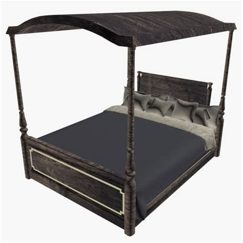 3d Canopy Bed Model