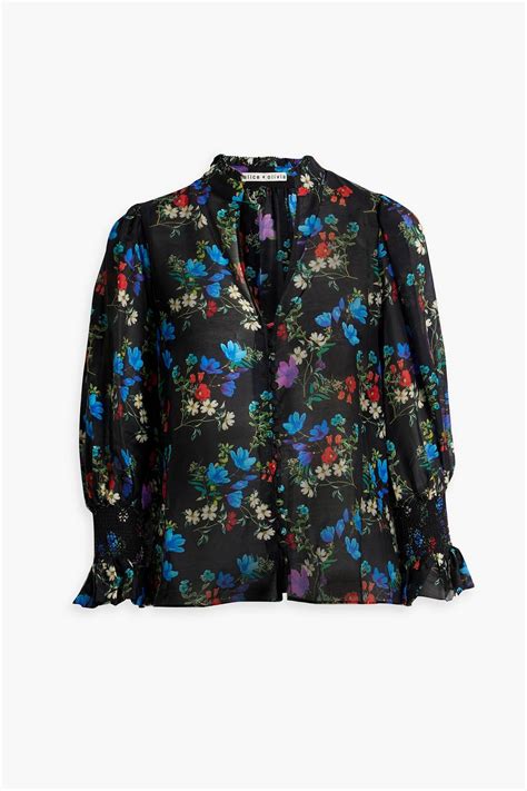 Alice Olivia Silk Top Discount